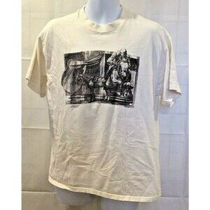 Horse Race T Shirt Vintage 90s Equestrian Derby Jockey Single Stitch Graphic L
